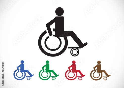 Wheelchair Handicap Icon design