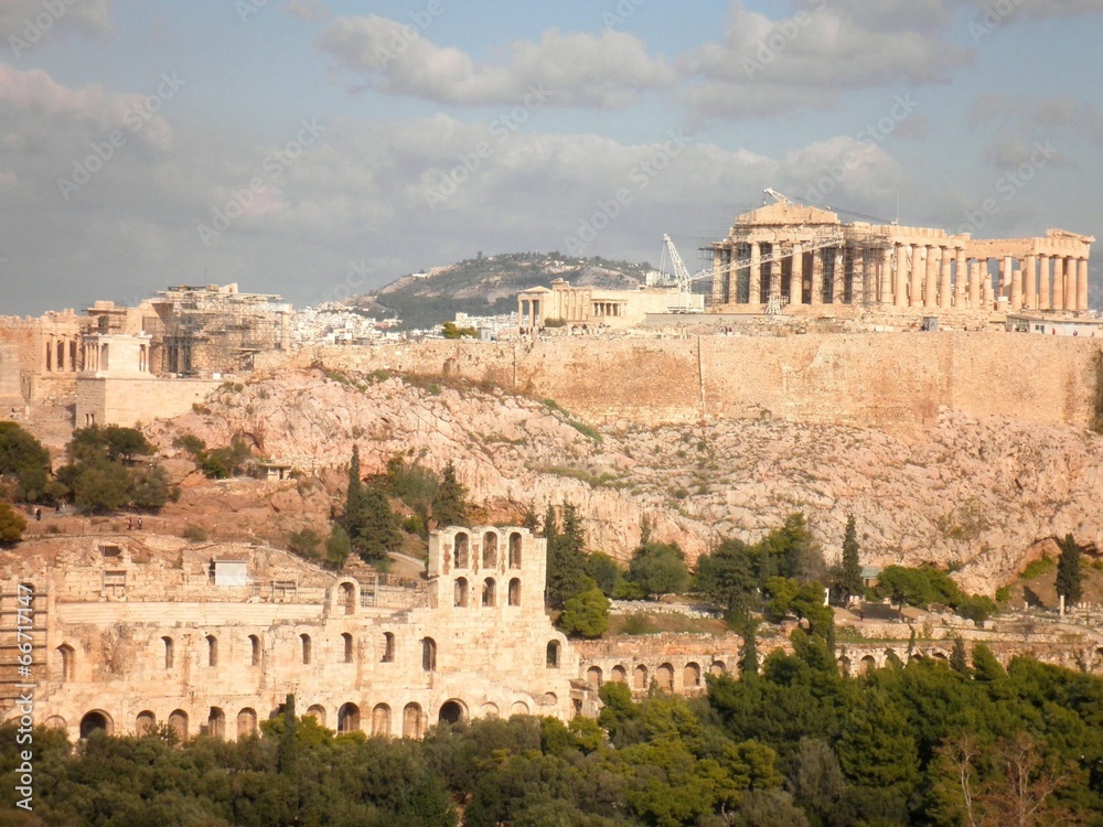 Acropolis Parthenon Athens Greece - obrazy, fototapety, plakaty 
