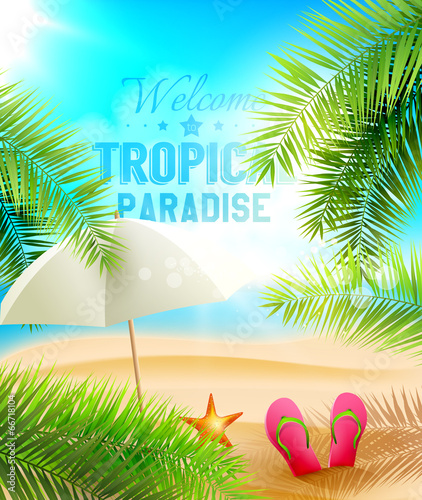 Tropical Paradise vector design