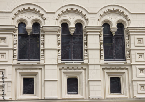 Window of building in Moscow, Russia © goodapp