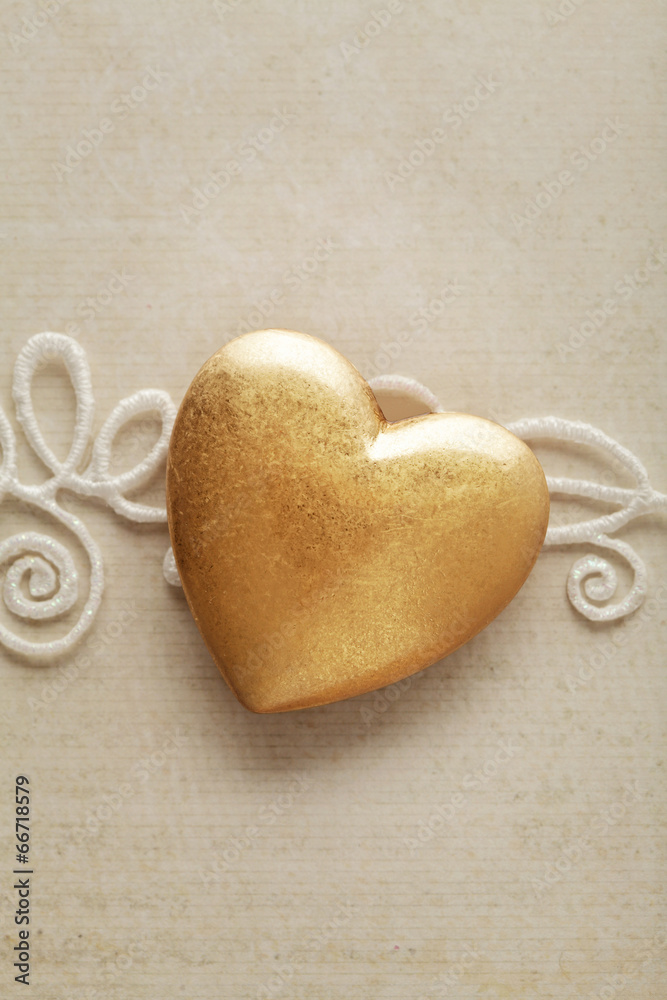 Obraz premium golden heart