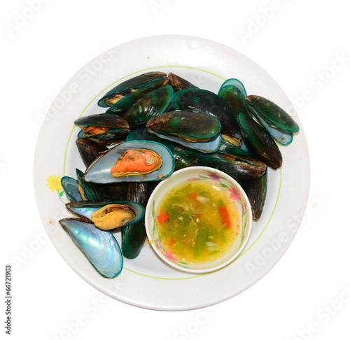 Mussels on a bowl 