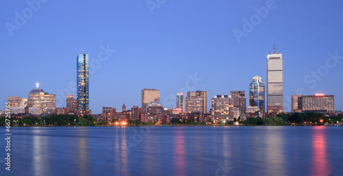 Boston, view of Back Bay from Cambridge