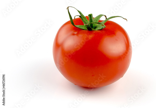 Tomato on white. with clipping path photo