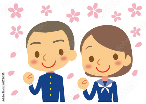フレッシュ　新入生（学ラン＆セーラー服）