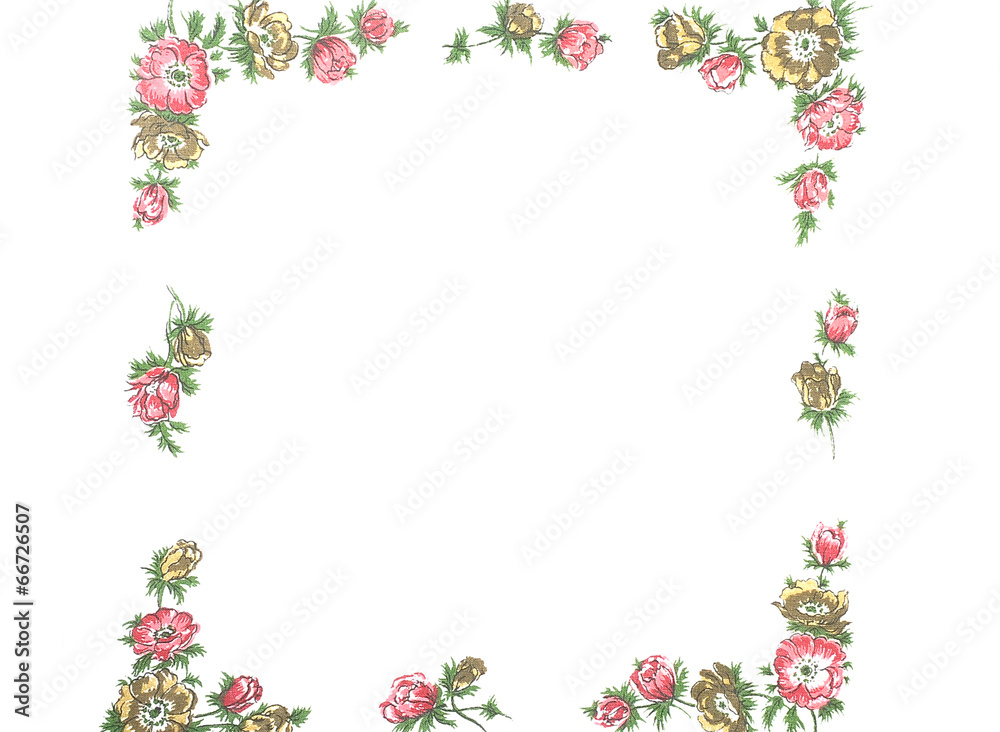 Fototapeta premium Tuch mit Blumendekor