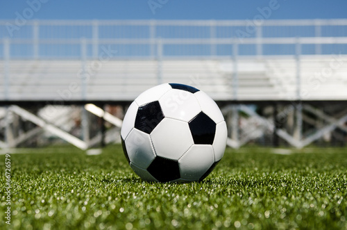 Soccer ball with stands © sharpshutter22