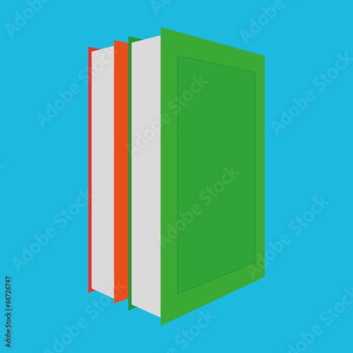 Group Of Colorful Books Illustration Isolated