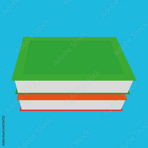 Group Of Colorful Books Illustration Isolated