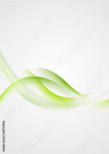 Abstract shiny green waves