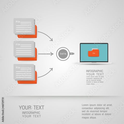Folder icons Business set - illustration