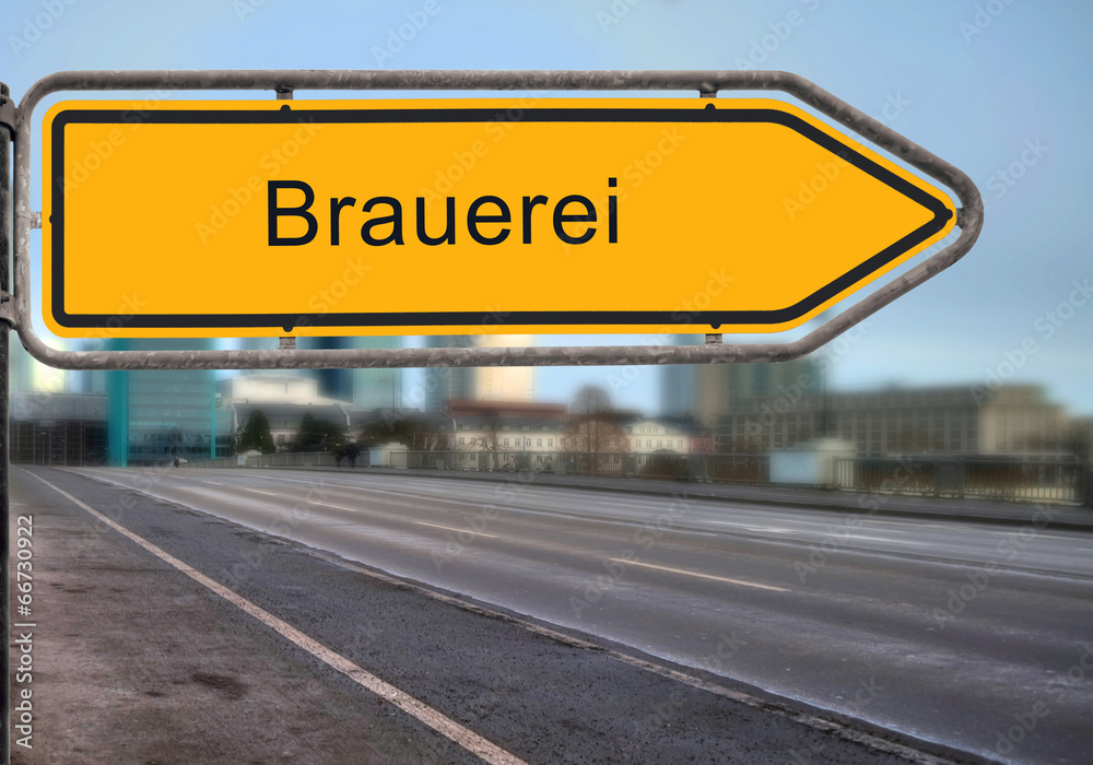 Strassenschild 14 - Brauen