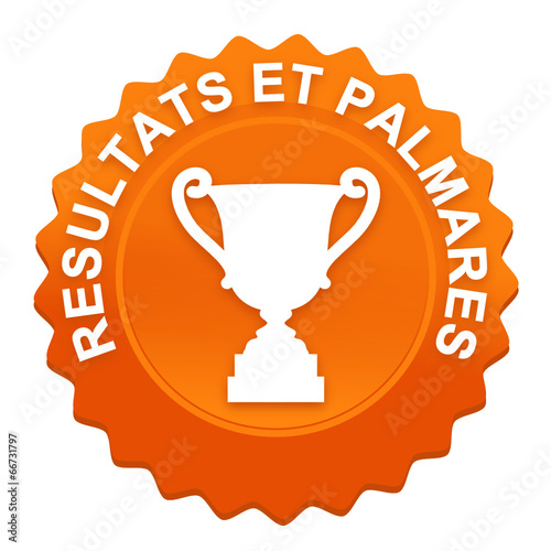 résultats et palmarès sur bouton web denté orange