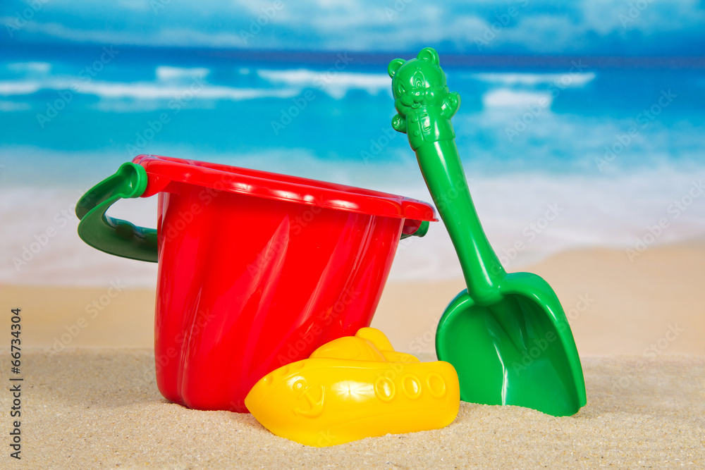 Children's set for game with sand Children's set for game with sand