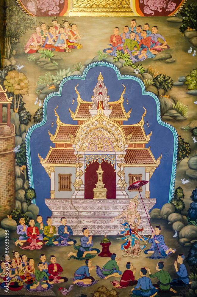 Fototapeta premium Thai Painting