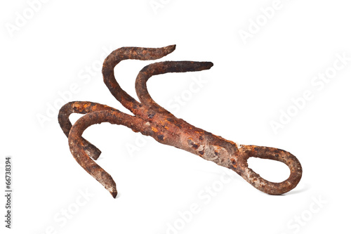 antique ship anchor