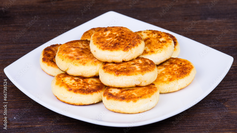 Delicious homemade cheese pancakes