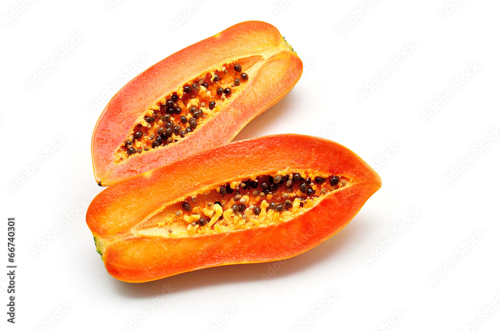 Papaya fruit isolated Papaya fruit isolated