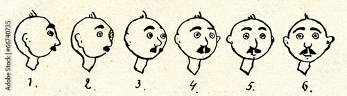 Obraz na płótnie Example of animation w salonie