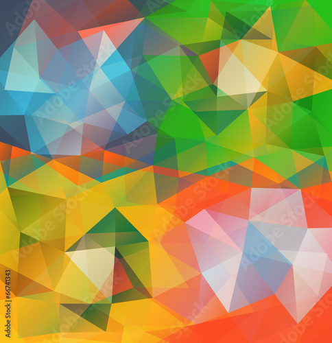 Triangle background. Pattern of geometric shapes