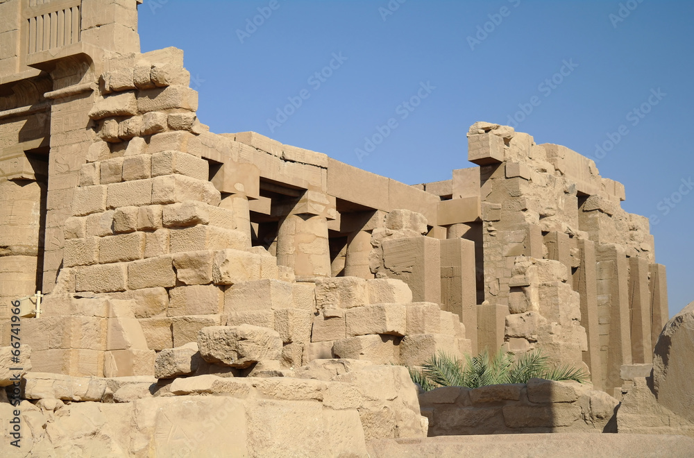 Ancient architecture of Karnak temple in Luxor, Egypt