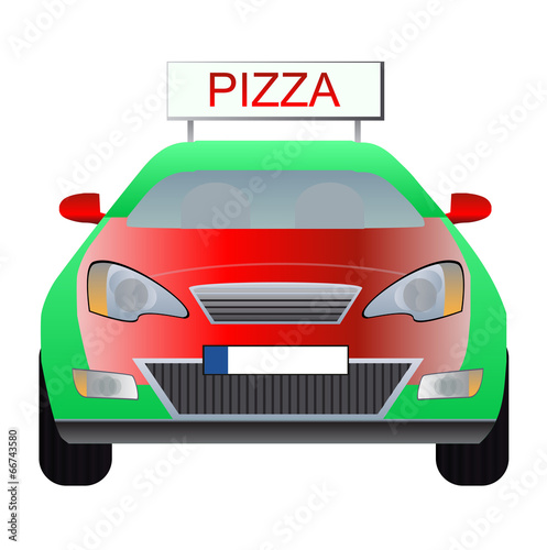 Pizza delivery car