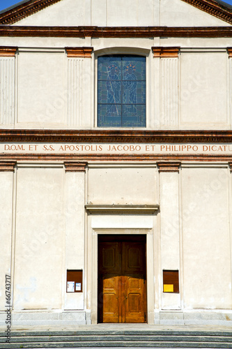 church venegono italy the old  terrace church bell tower photo