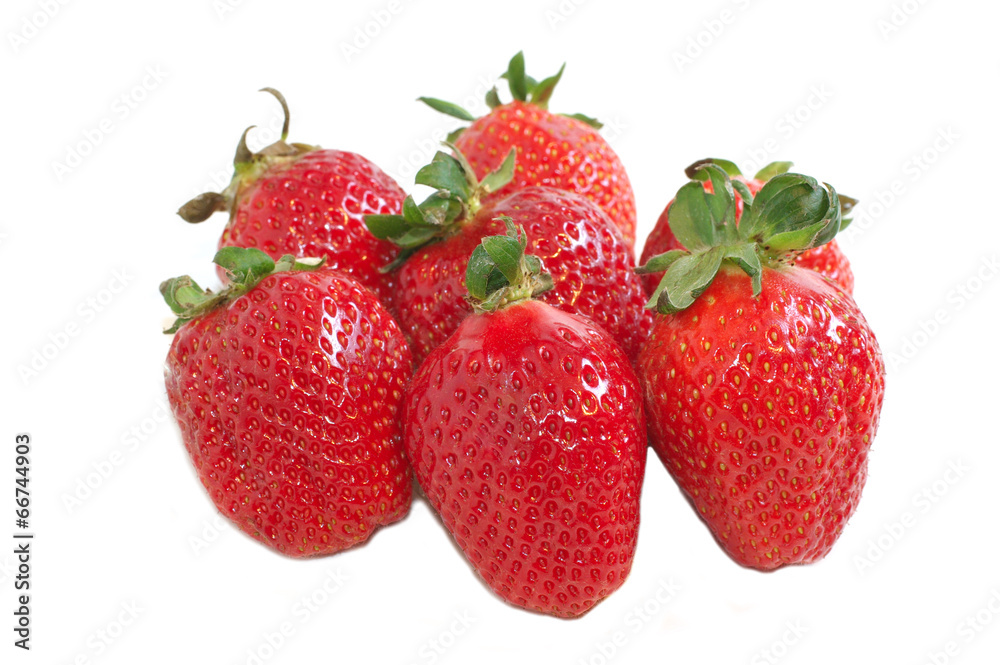 Group of strawberry isolated Group of strawberry isolated