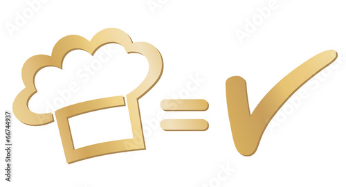 "Gute Küche" - Gold-Logo