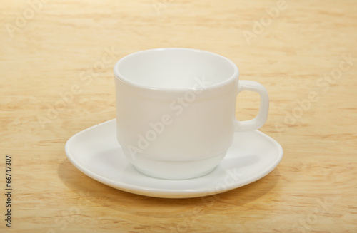 Empty cup on a table