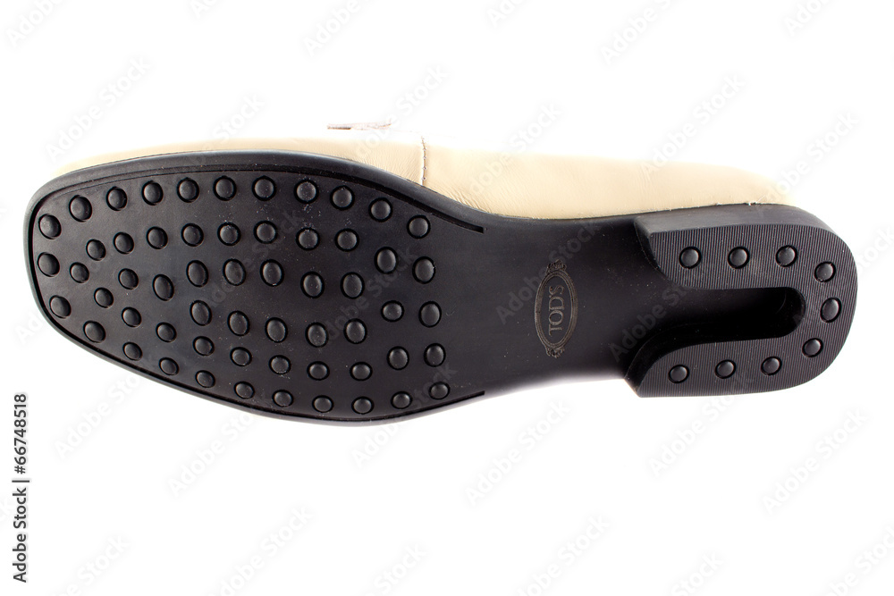 White female loafer over white White female loafer over white