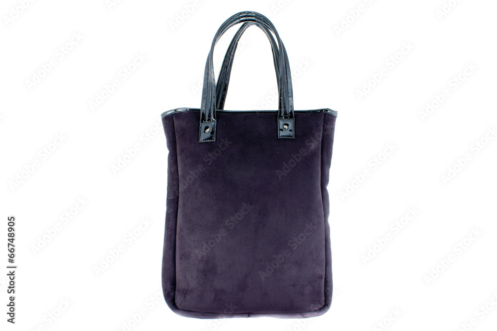 Isolated female fur bag.