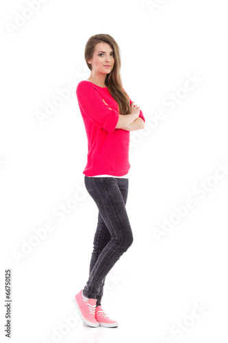 Young woman posing.