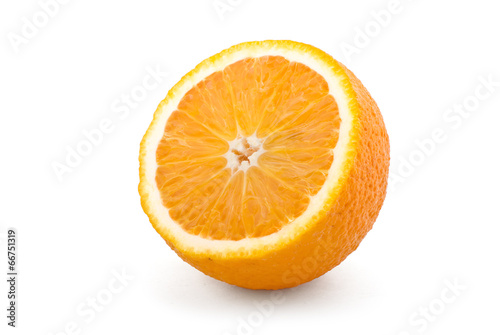 Studio shot of fresh natural orange