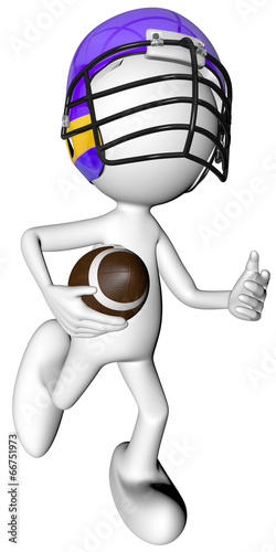 man playing football