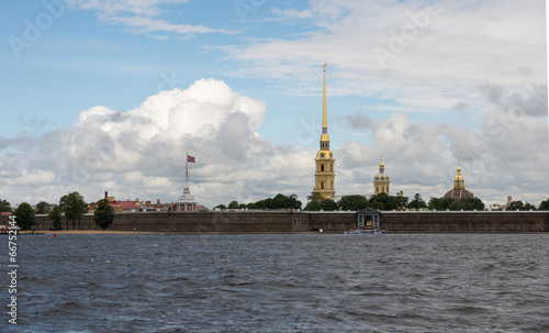 St. Petersburg. Peter and Paul Fortress on the Neva River.