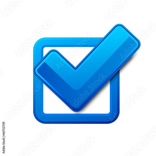 Blue check box