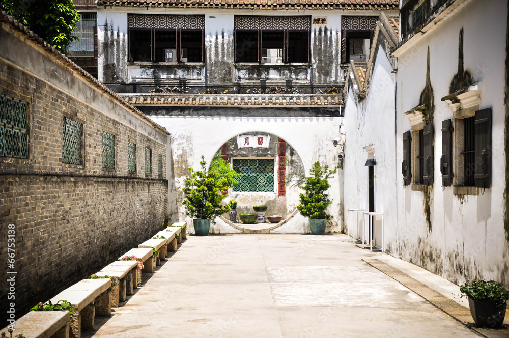 Obraz premium round chinese door