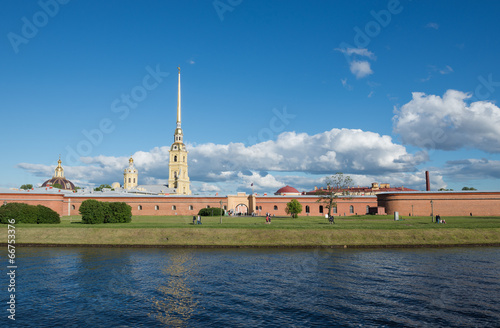 St. Petersburg. Peter and Paul Fortress on the Neva River.
