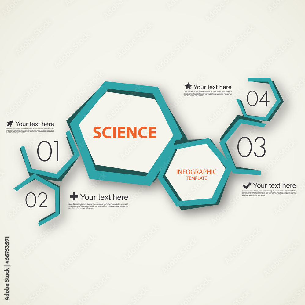 science infographic template - obrazy, fototapety, plakaty 