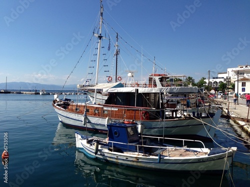 harbor Thassos town, Greece