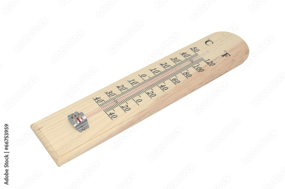 Thermometer on white background, clipping path Thermometer on white background, clipping path