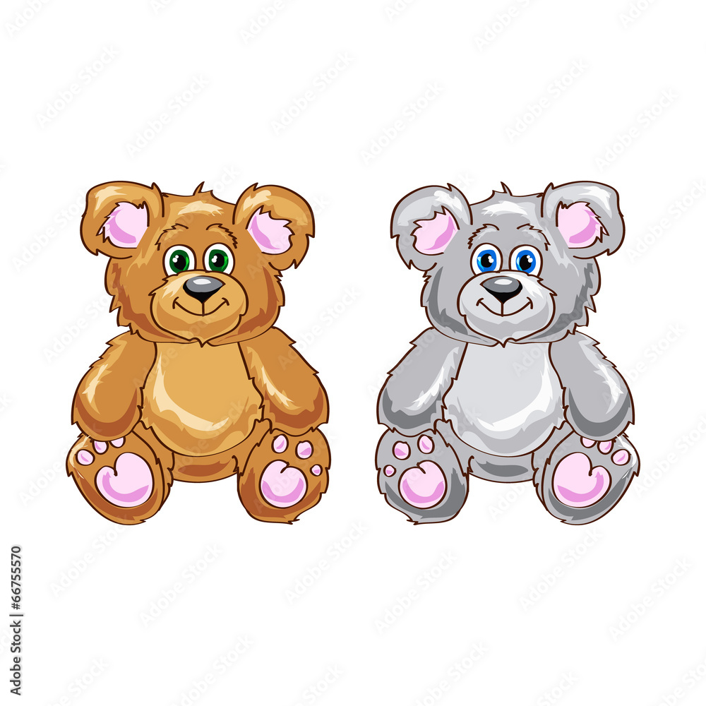 Obraz premium Cute bear cartoon sitting