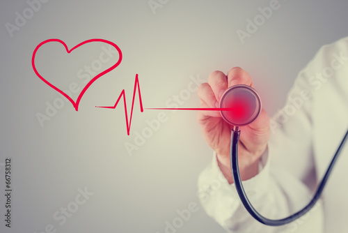 Healthy heart and cardiology concept photo
