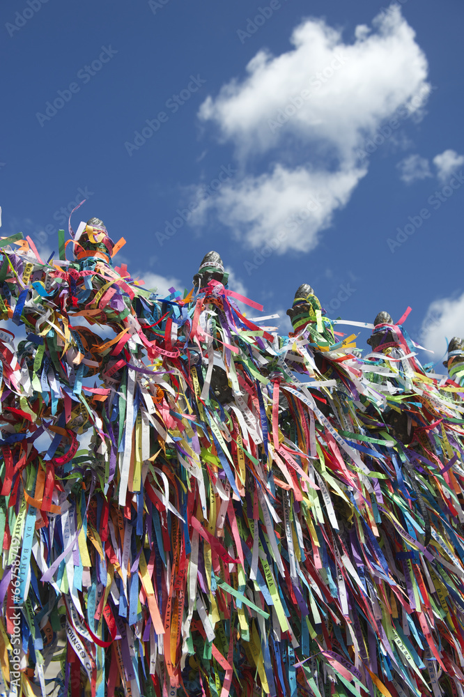 Fototapeta premium Brazilian Wish Ribbons Salvador Bahia Brazil