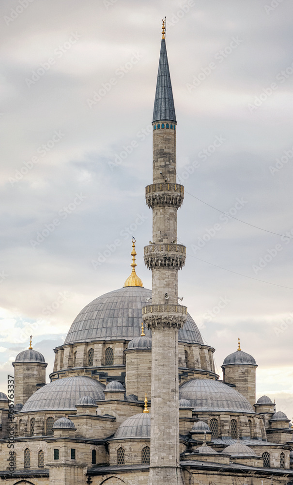 Suleymaniye mosque minaret in Istanbul