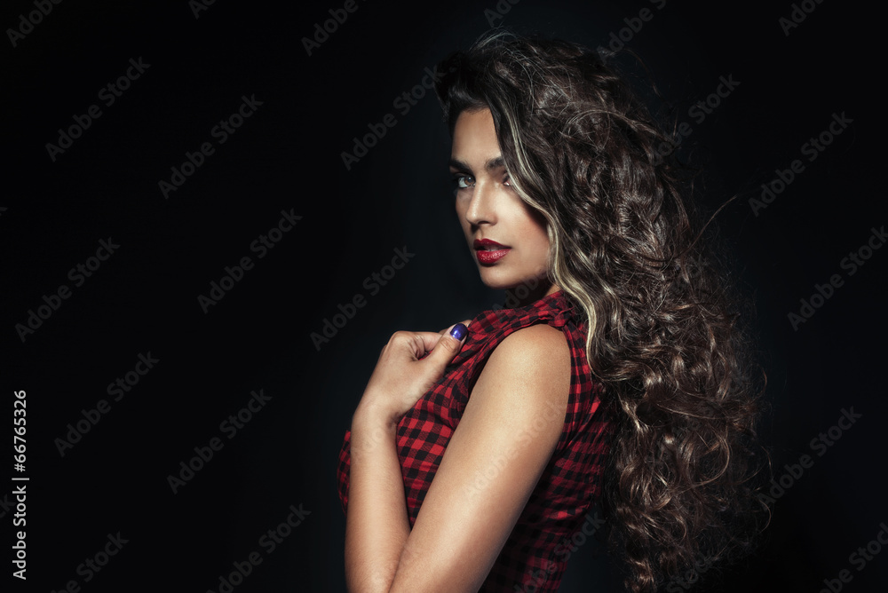 Portrait of beauty brunette woman Portrait of beauty brunette woman