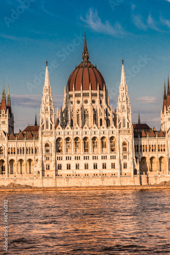 Chain Bridge and Hungarian Parliament, Budapest, Hungary