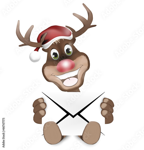 Paws Reindeer with letter