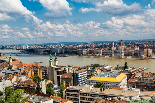 The building of the Parliament in Budapest, Hungary